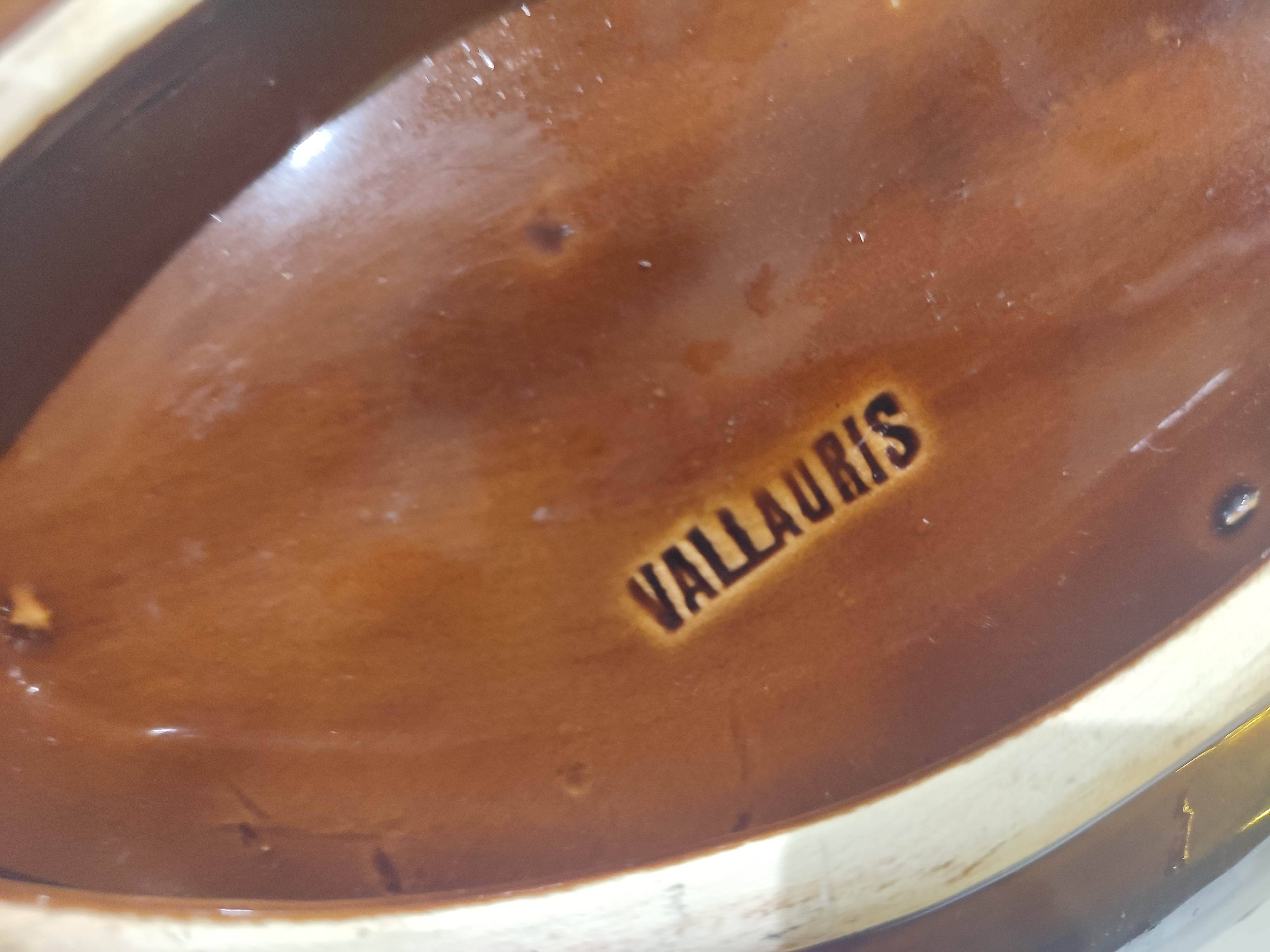 Decorative plate or fruit bowl in Vallauris ceramic