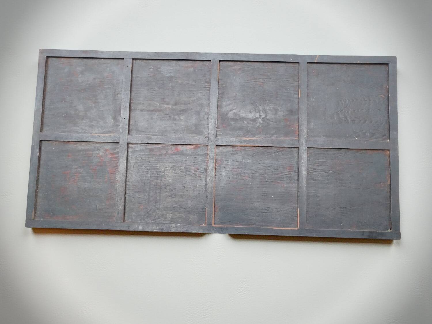 Antique lacquered wooden panel "The Temple of Angkor" 1920