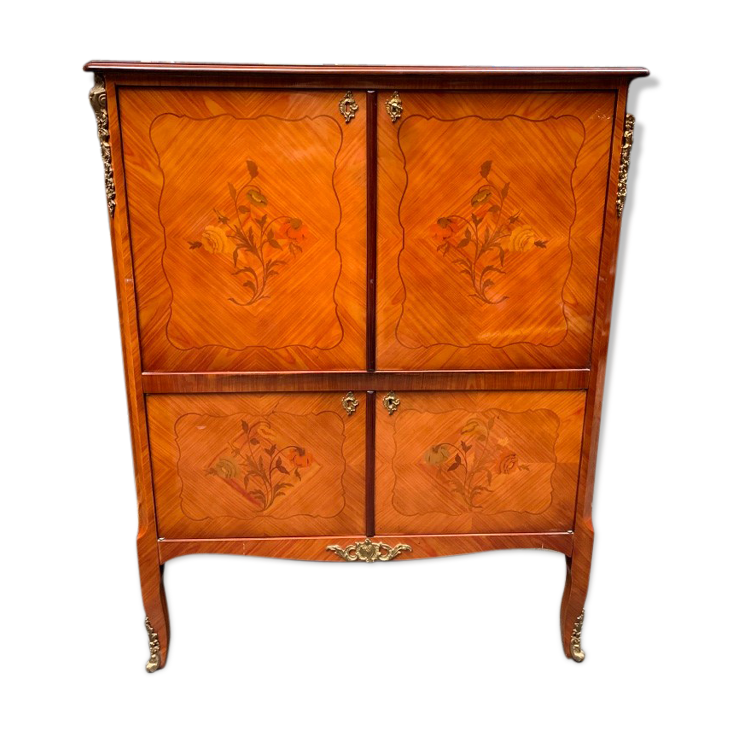 Furniture bar, marquetry