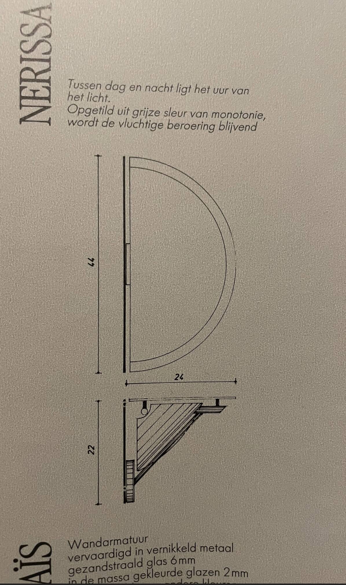Postmodern wall lamp 1980