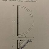 Postmodern wall lamp 1980