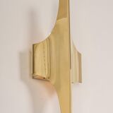 Brass and glass wall sconces by Doria, Germany, 1970s