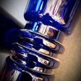 Pair of cobalt blue vases