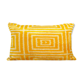 Coussin ikat soie