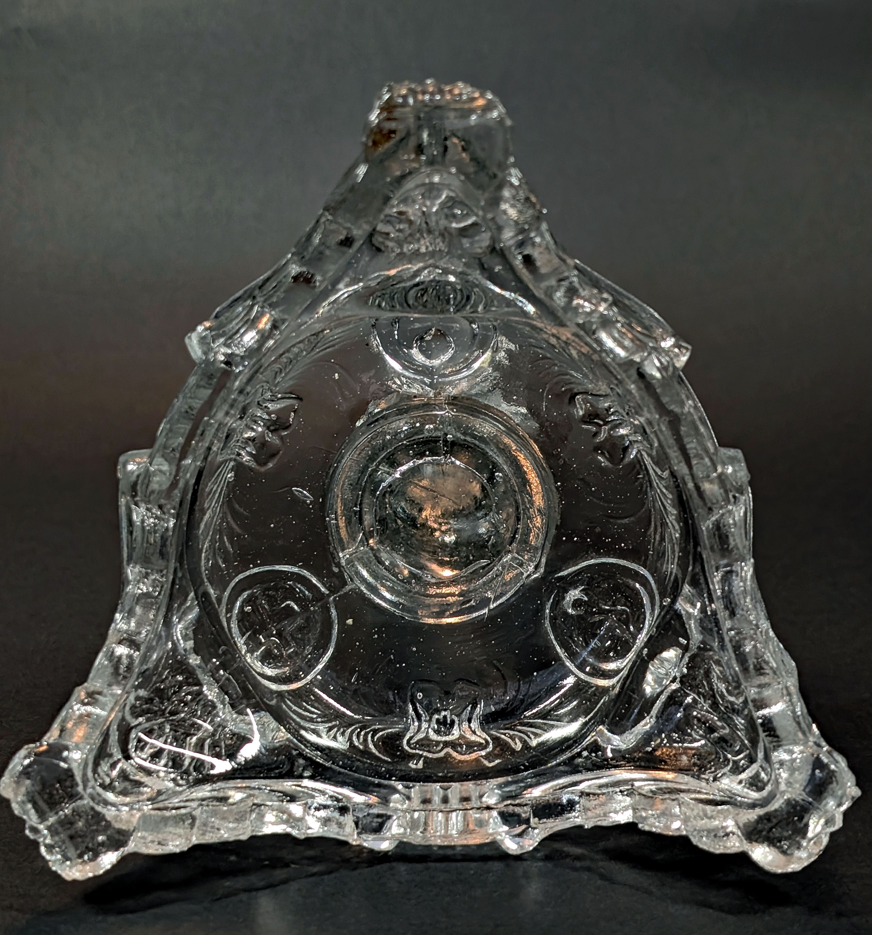 Crystal candlestick Christ "Sacred Heart"