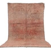 Peach Vintage Moroccan Rug 203 x 331 cm, Berber Shag Rug, Handmade Boho Rug