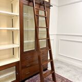 Large Classic English Art Deco Bookcase Library Cabinet