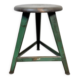 Dark Green Industrial Workshop Stool from Drupol, 1960s