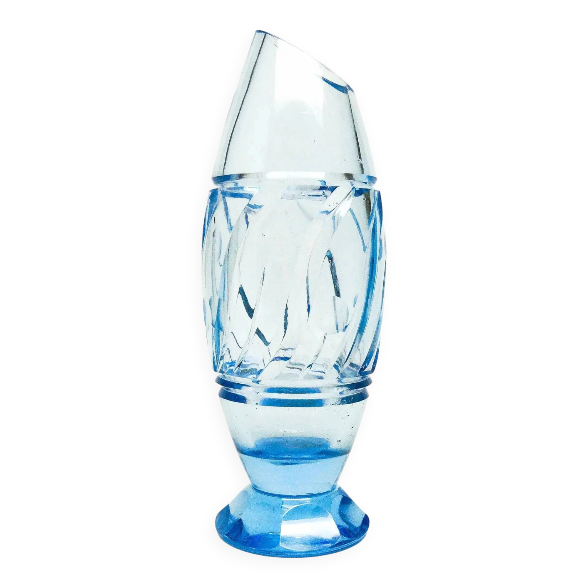 Mid-century modern vase, crystal, Czechoslovakia, 1950s