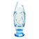 Mid-century modern vase, crystal, Czechoslovakia, 1950s