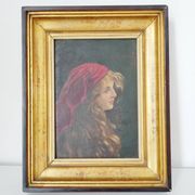 M. Leytz Portrait of a young woman, oil on panel, 19th century