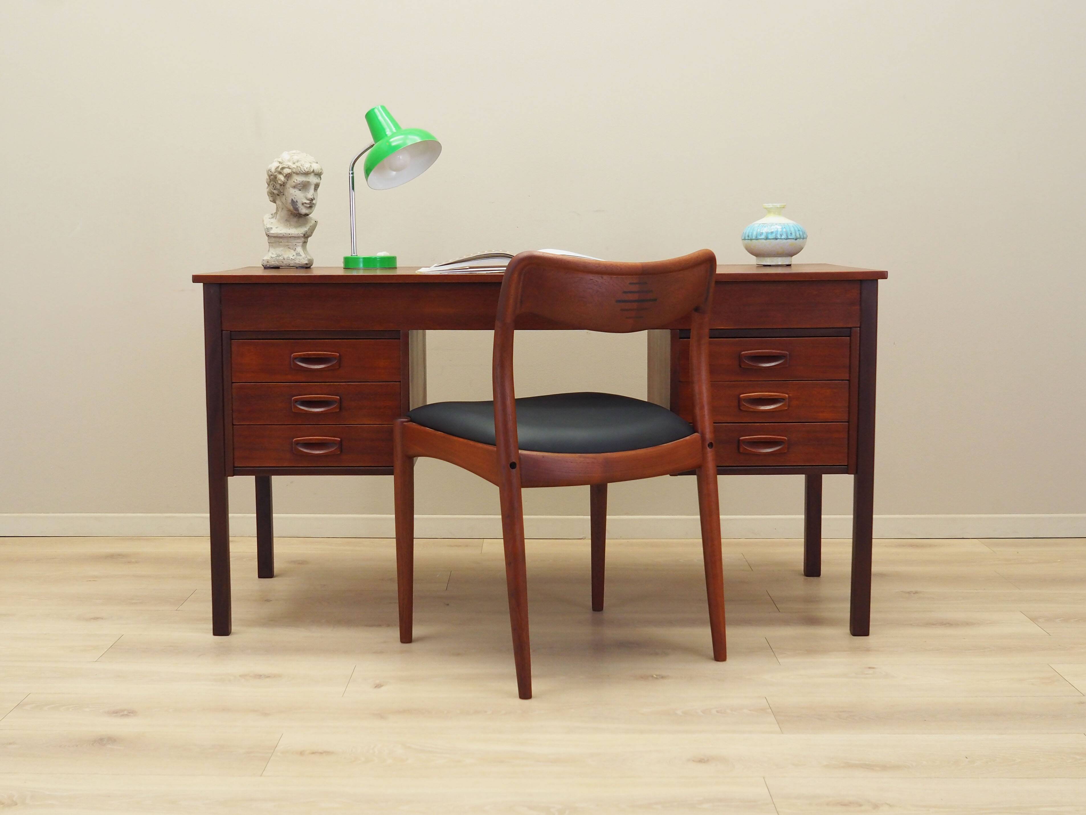 Teak desk, Danish design, 1970s, production: Denmark