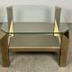 Coffee table by Belgo Chrome 1970 in 23 carat plating