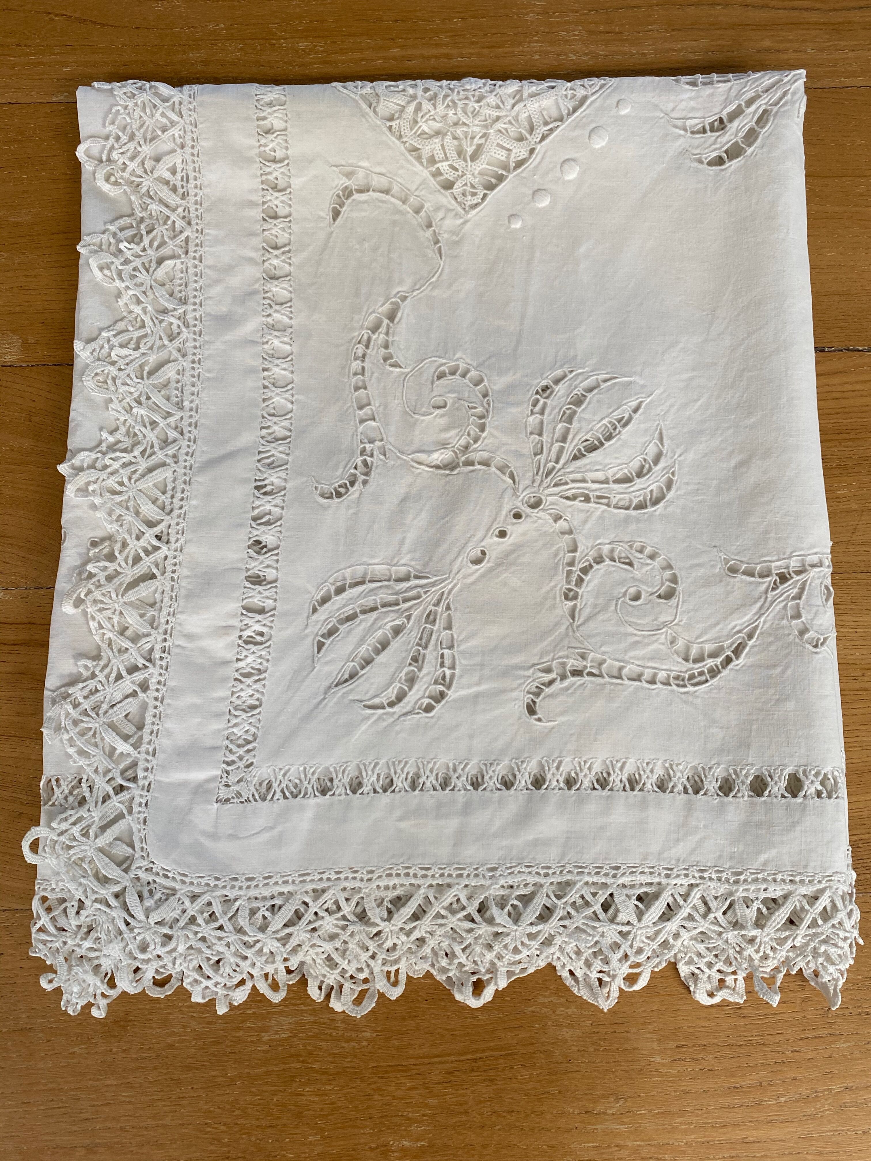 Embroidered tablecloth