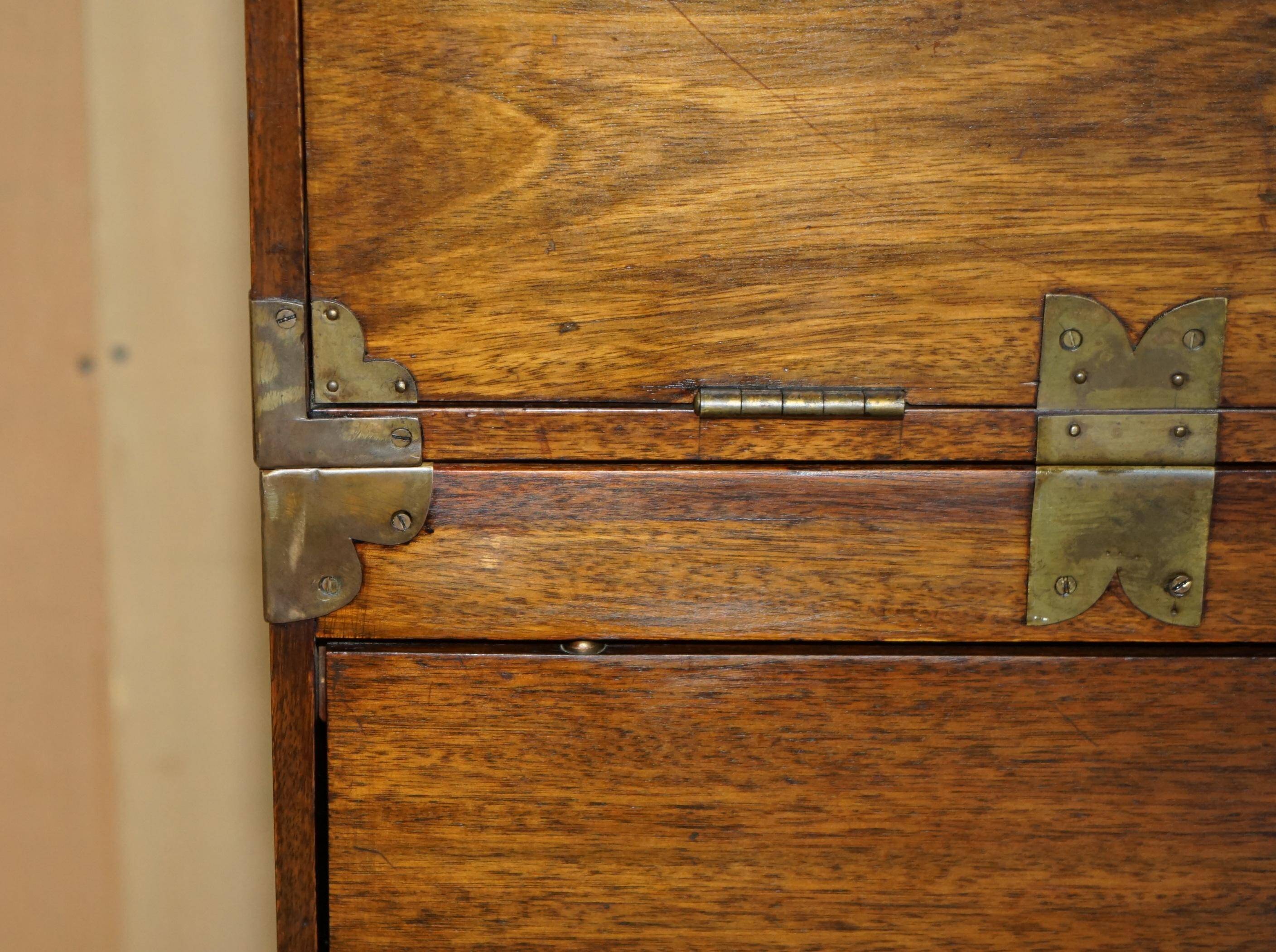 Four stackable Chinese campaign chests, circa 1880.