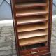 Oak curtain cabinet