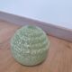 Speckled glass globe lampshade, vintage Art Deco style