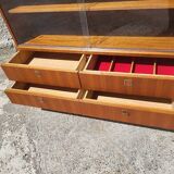 1960 vintage furniture teak plate showcase chest