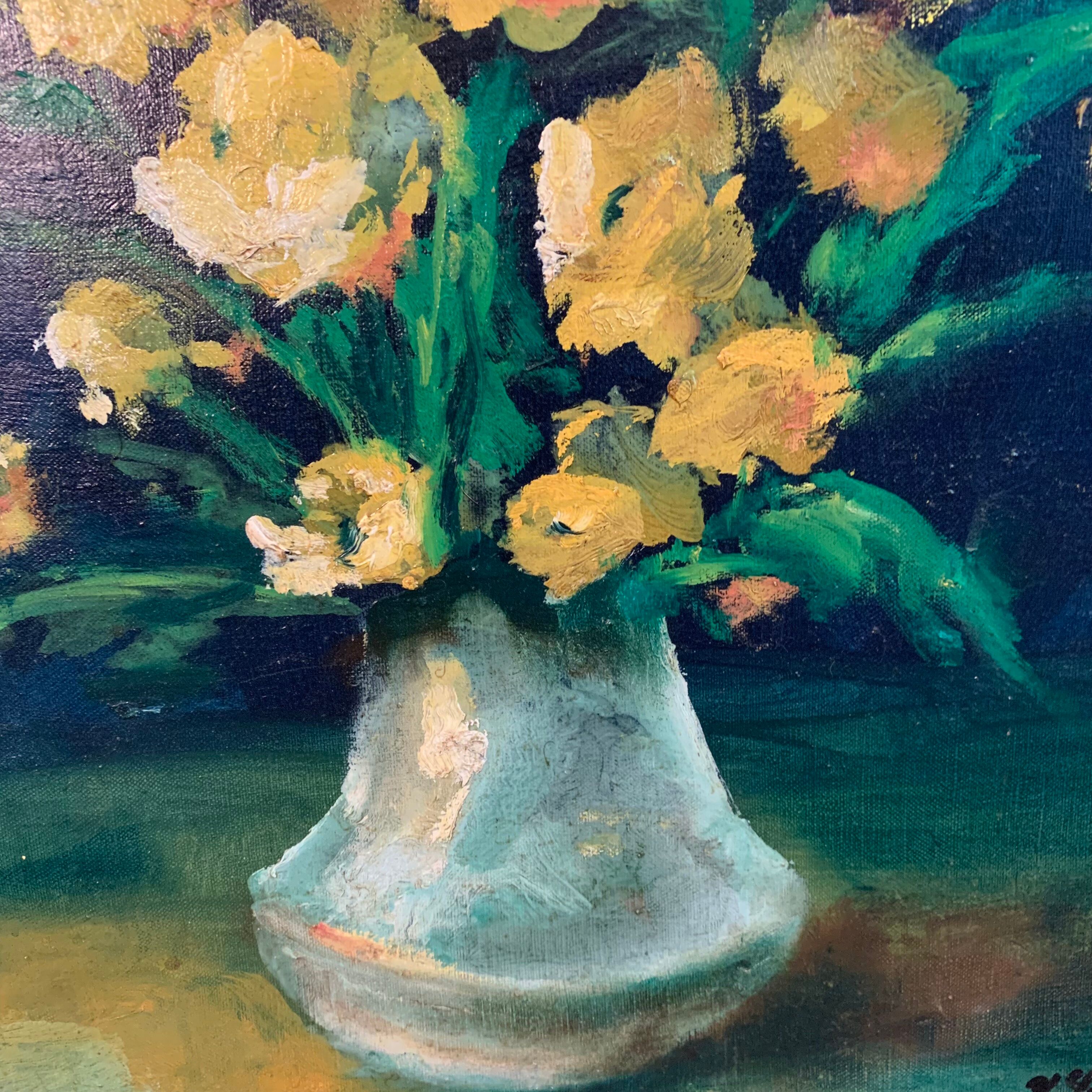 Bouquet painting by Yetty Leytens