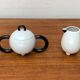 Pot à sucre et tasse à lait de la série Fantasia postmoderne allemande vintage par Matteo Thun pour Arzberg, années 1980, ensemble de 2