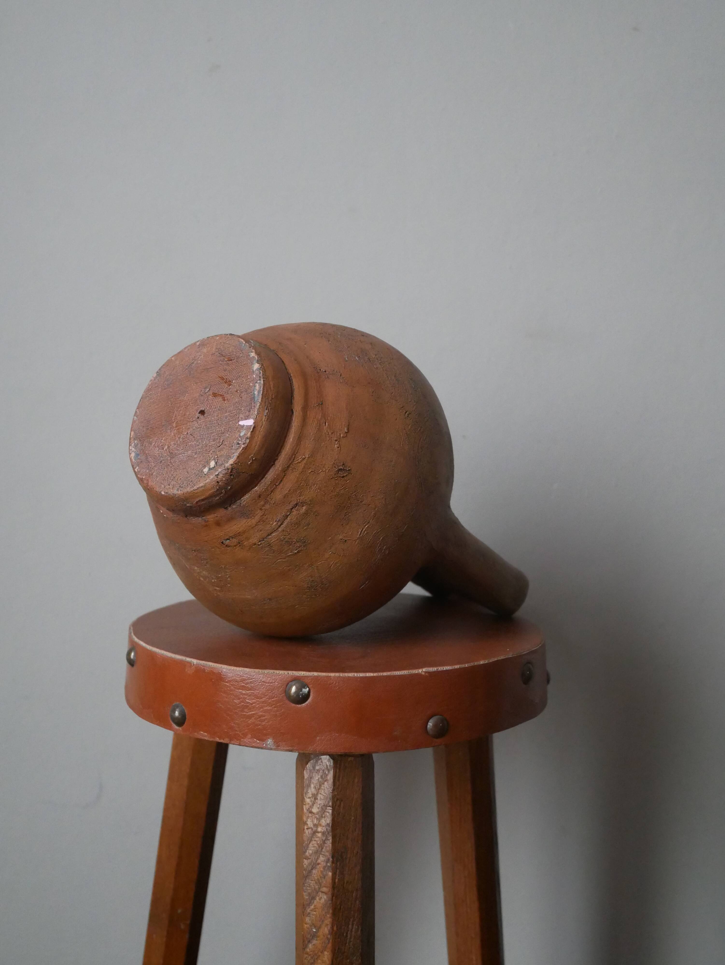 Ceramic jar pottery handmade terracotta vase soliflore decoration countryside slow