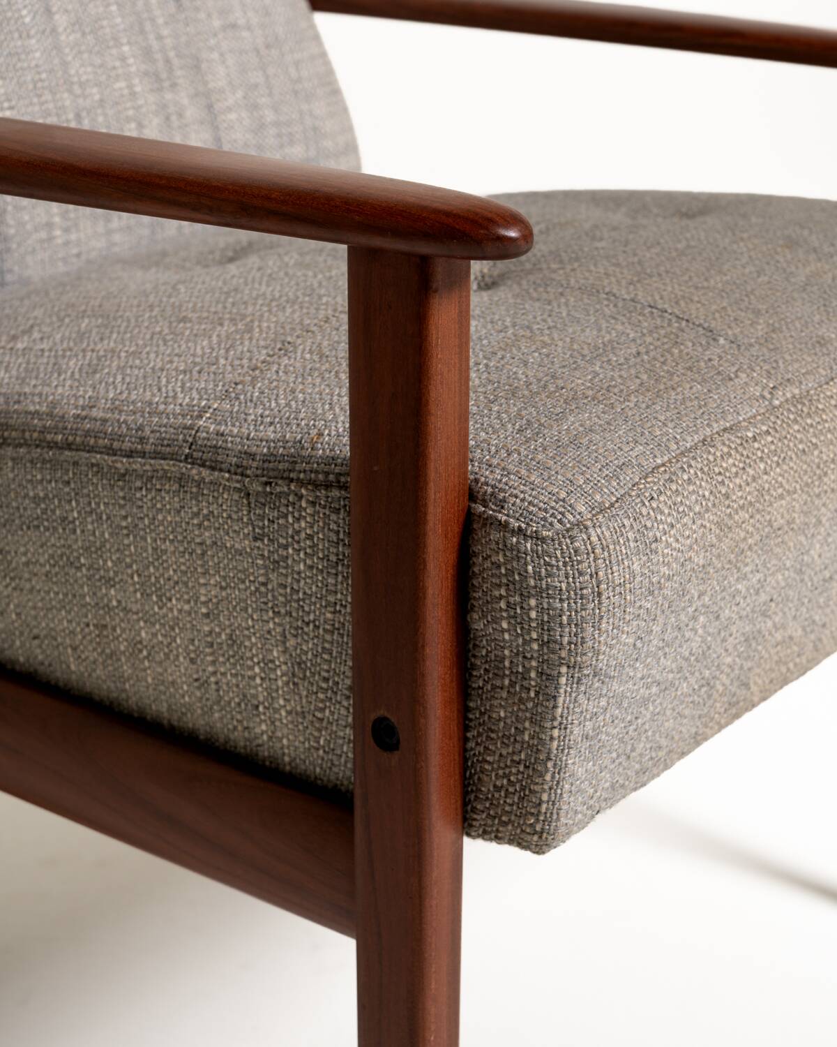 Scandinavian teak reading armchair, 1960s