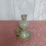 Glazed stoneware candlestick