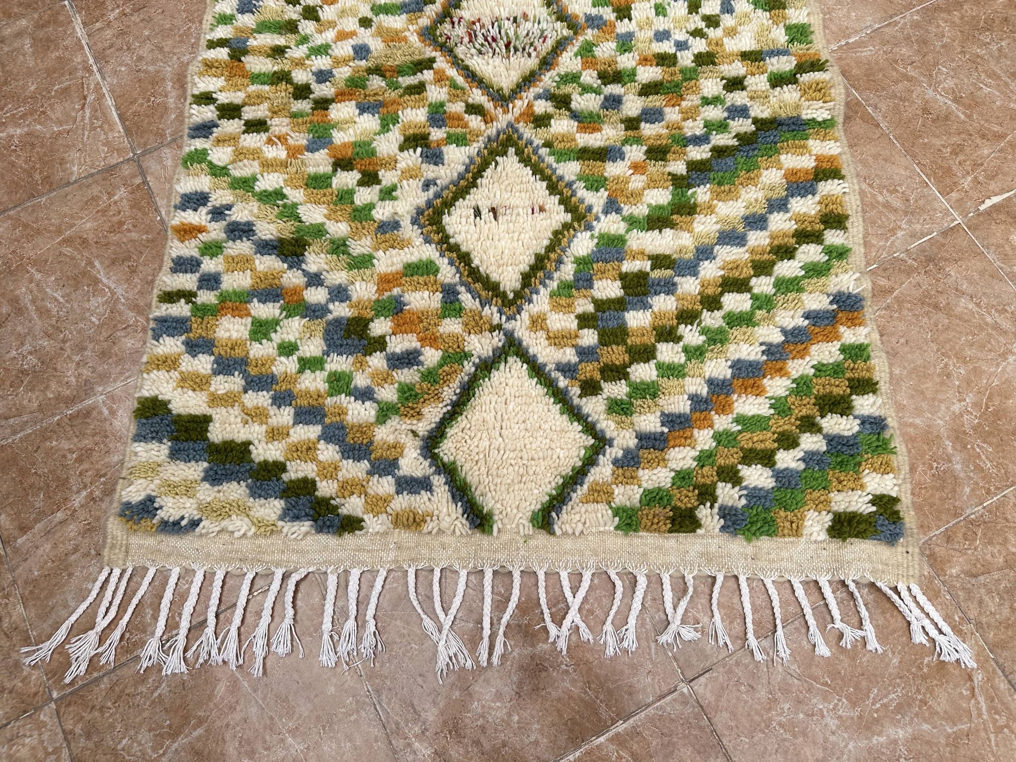 Small Moroccan Azilal rug, authentic vintage Moroccan Berber rug