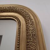 Miroir Louis Philippe 106 x 77 cm doré ancien