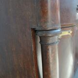 Credenza in mahogany door flame time XIX