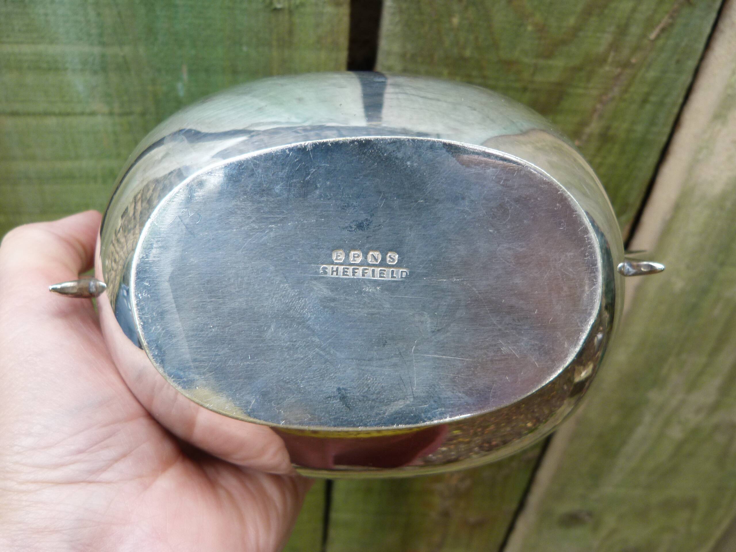 Sugar pot Silverware EPNS Sheffield Silver plated English