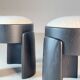 Pair of Black Ash Sculptural Stools with Dedar Milano Bouclé, by FORME