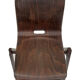 Pagholz Galvanitas S22 stackable school chair dark brown