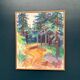 Swedish Oil on Canvas “Spår” by Gustaf Höglund, Vintage & Framed 57 × 49 cm