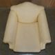 Pair of Edwardian armchairs from 1910 with carved legs and fabric.
