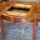 Large extendable oval table up to 3 metres, walnut.