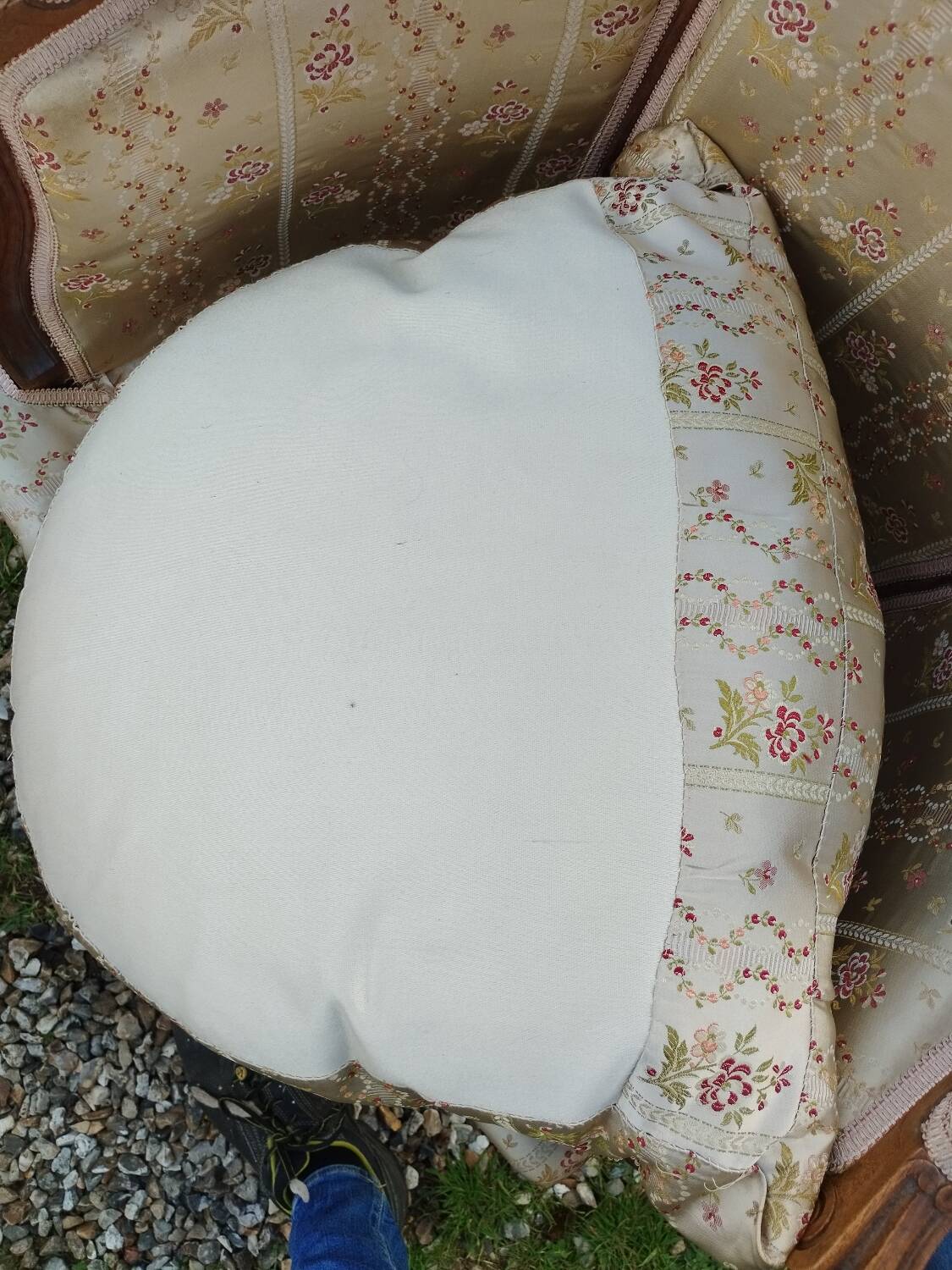 Paire de fauteuils anciens style louis xv