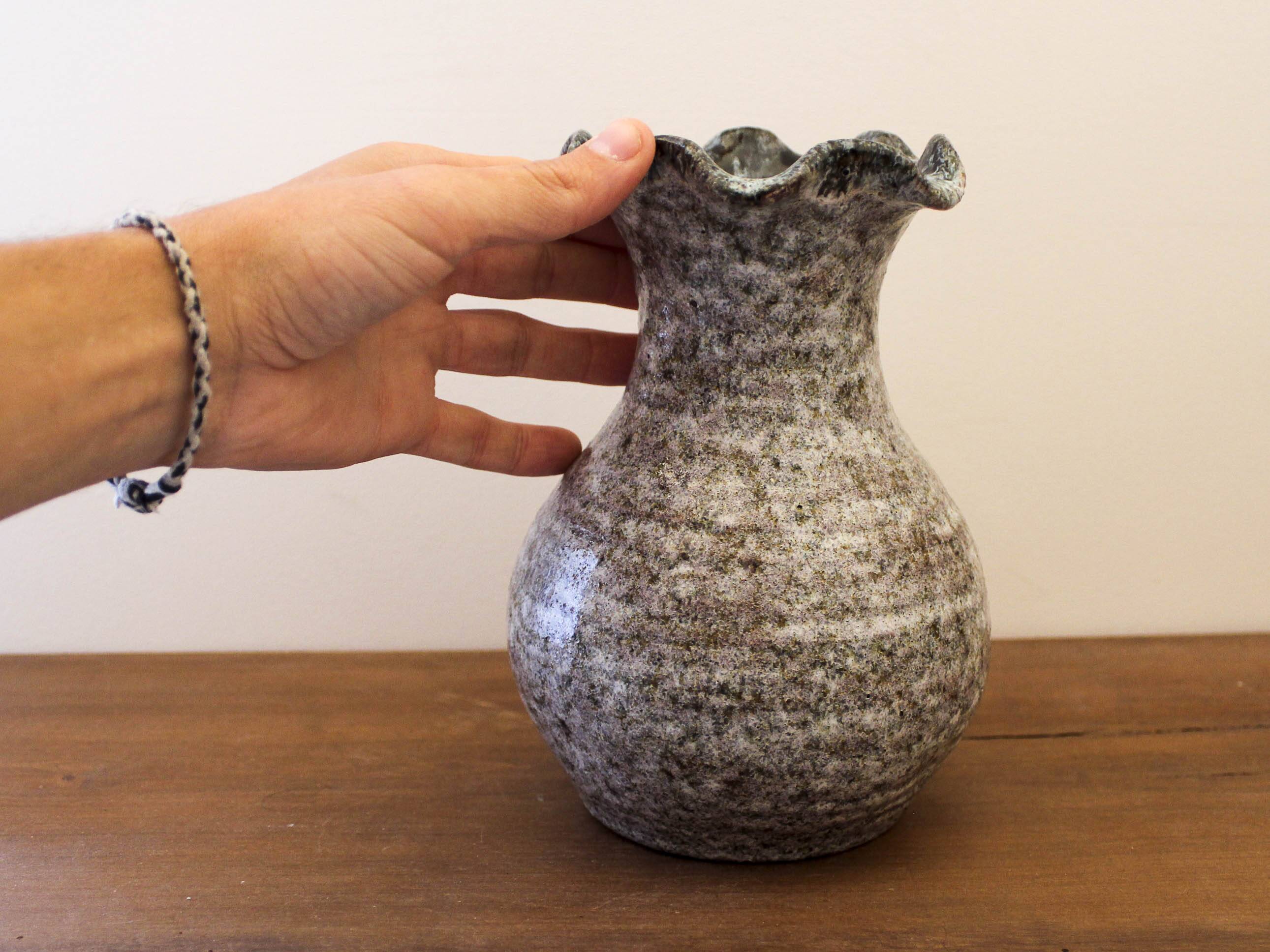Glazed ceramic vase