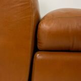 Mario Bellini, for B&B Amanta armchair in leather. Around 1970.