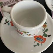 Cups and saucers porcelain