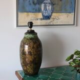Handmade ceramic lamp signed
