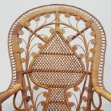 Emmanuelle chair, bamboo peacock throne