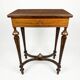 Napoleon III hairdresser in walnut and brass marquetry from the 19th century.