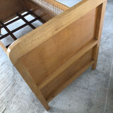 Scandinavian children's bed year 60 with rattan
