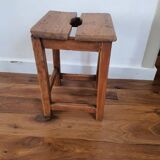 Antique wooden farm stool