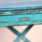 Old folding square table in Burmese teak