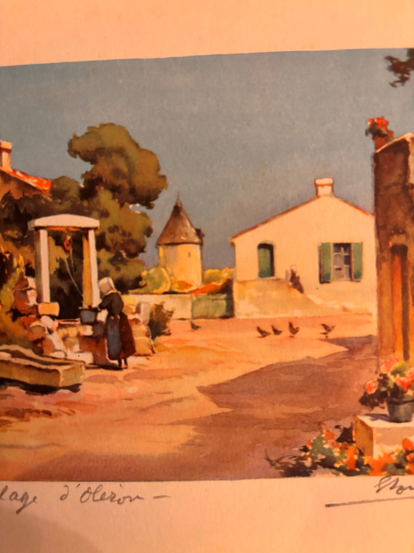 2 Estampes Anciennes / Lithographies. Île d'Oléron par Louis Lessieux