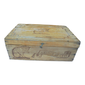 Wooden Crate Starch with cat Hoffmann