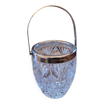 Cut glass ice bucket 50-70's