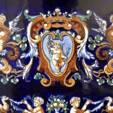 Old Dish Plate Handle Gien Earthenware Ceramic Renaissance Decor